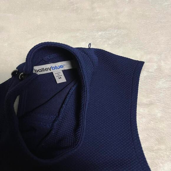 Bailey Blue Tennis Dress Size M Mini Fit & Flare Dark Sleeveless Summer Stretch - Picture 3 of 9